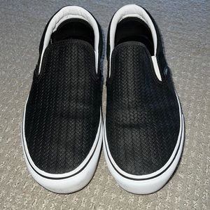 Black vans - platform